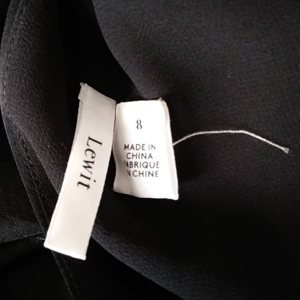 🖤 Title: Lewit Black Wide Leg Jumpsuit – Size 8 Sexy, Sleek & Pocket-Perfect - Picture 11 of 13